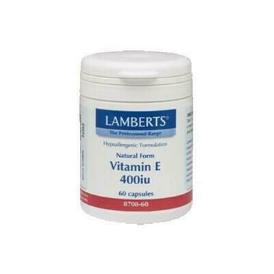 VITAMINA E 400  IU 60 CAP - LAMBERTS -