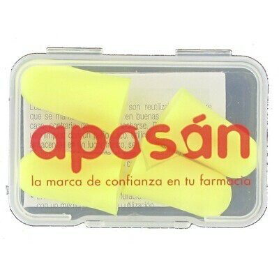 TAPONES OIDOS ESPUMA AMARILLO 4 U APOSAN