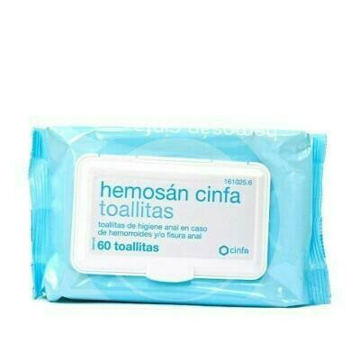 HEMOSAN CINFA TOALLITAS 60 TOALLITAS