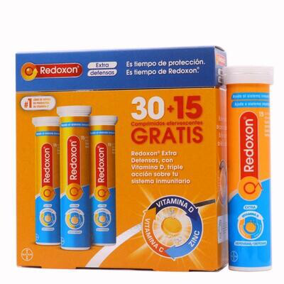 REDOXON EXTRA DEFENSAS PROMOCIÓN 30 COMPRIMIDOS + 15 COMPRIMIDOS DE REGALO