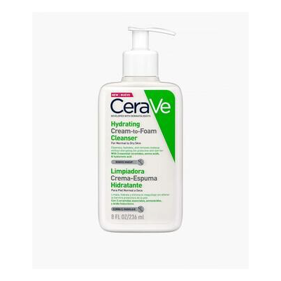 CERAVE LIMPIADOR CREMA HIDRATANTE ESPUMOSA 236ML