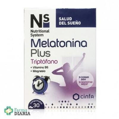 NS MELATONINA PLUS TRIPTOFANO 30 COMPRIMIDOS