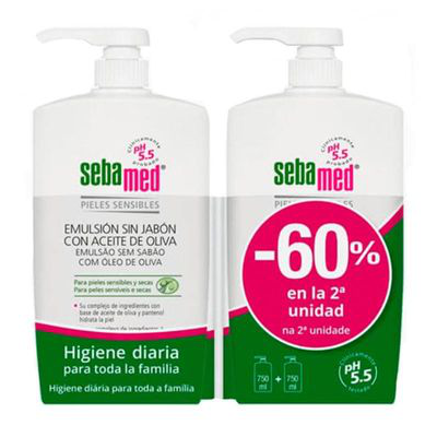 SEBAMED EMULSION ACEITE OLIVA -60 2 UN. 750 ML