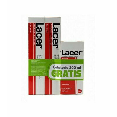 PASTA LACER PACK 2*125 ML + COLUTORIO 200 ML