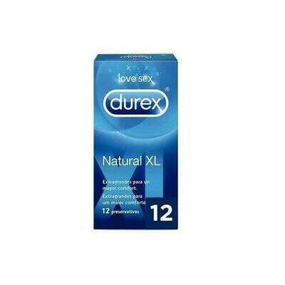 DUREX NATURAL XL PRESERVATIVOS 12 U