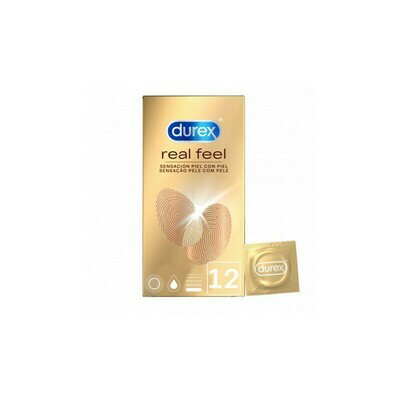 DUREX REAL FEEL PRESERVATIVO SIN LATEX 12 U