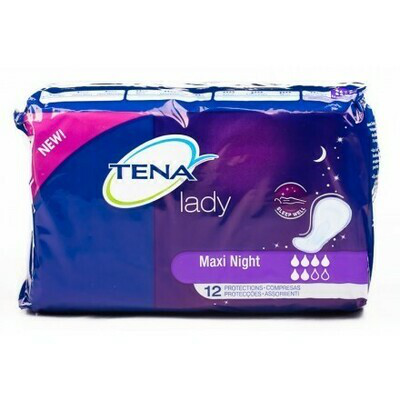 COMPRESA TENA LADY MAXI NIGHT 12UNIDADES