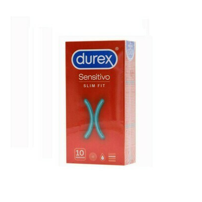 DUREX SENSITIVO SLIM FIT PRESERVATIVOS 10 U