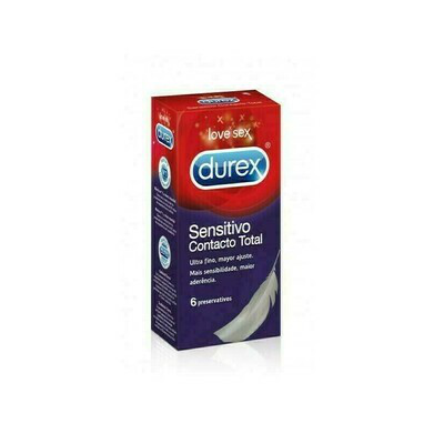 PRESERVATIVOS DUREX CONTACTO TOTAL FINO 6 U