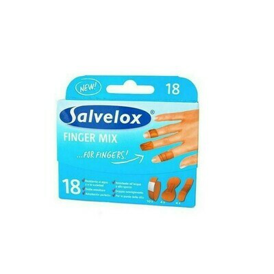 SALVELOX FINGER MIX APOSITO ADHESIVO SURTIDO 18