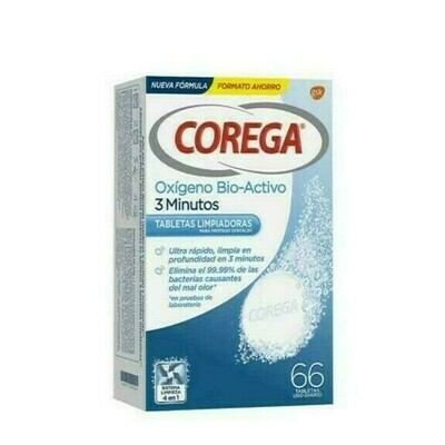 COREGA EFERVESCENTE 66 TABLETAS