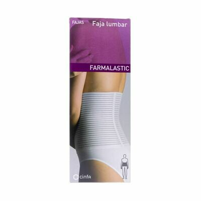 FAJA LUMBAR FARMALASTIC BLANCA VELCRO T-1