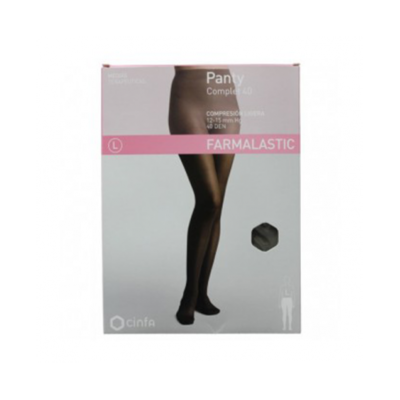 PANTY COMP LIGERA FARMALASTIC 40 DEN NEGRO T- EG