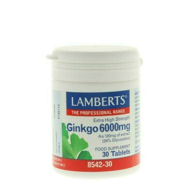 LAMBERTS GINKGO 6000 MG 30 COMPRIMIDOS