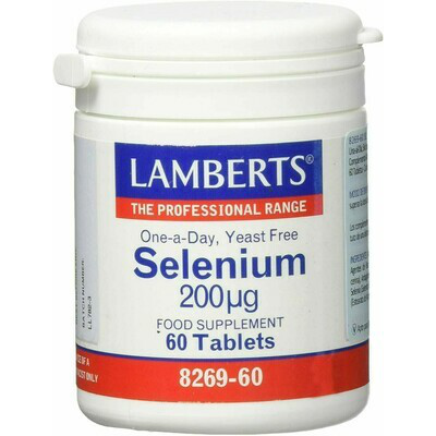 LAMBERTS SELENIO 200MCG 60COMP