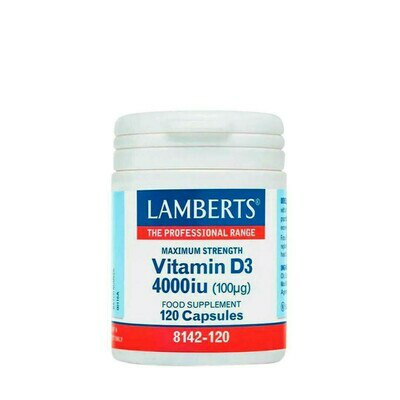 LAMBERTS VITAMINA D3 4000 UI 120 CAPSULAS