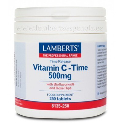 LAMBERTS VITAMINA C-TIME 500 MG 250 TABLETS