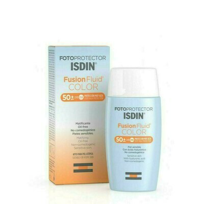 FOTOPROTECTOR ISDIN SPF-50  FUSION FLUID COLOR