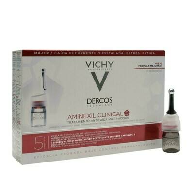 DERCOS AMINEXIL CLINICAL 5 MUJER 6 ML 21 MONODOS