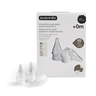 RECAMBIO ASPIRADOR NASAL SUAVINEX ANATOMICO 10 U