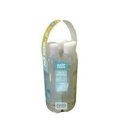 ACOFARDERM GEL PACK 0% 3 VARIADESX750ML