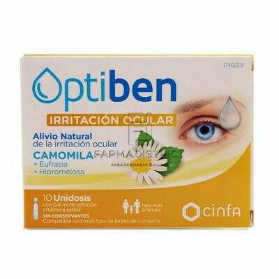 OPTIBEN COLIRIO OJOS IRRITADOS 10 AMP