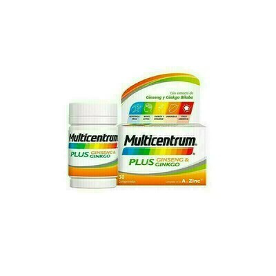 MULTICENTRUM PLUS GINSENG Y GINKGO 30 COMP