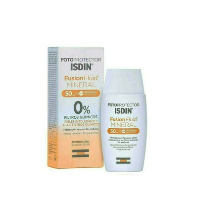 FOTOPROTECTOR ISDIN SPF-50  FUSION FLUID MINERAL