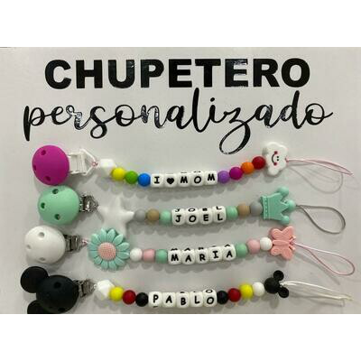 CHUPETERO SILICONA PERSONALIZADO