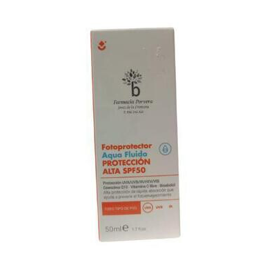 FARMACIA PORVERA FOTOPROTECTOR AGUA FLUIDO SPF 50 50 ml