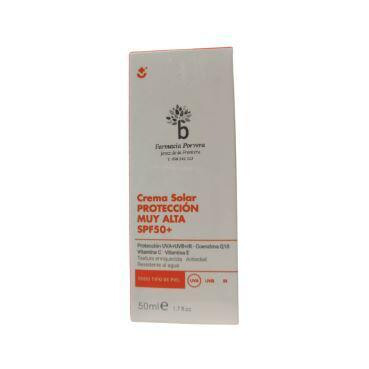 FARMACIA PORVERA CREMA SOLAR FACIAL SPF 50   50ML