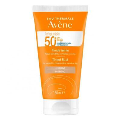 AVENE EMULSION COLOREADA SPF-50  MUY ALTA PROTEC TOQUE SECO