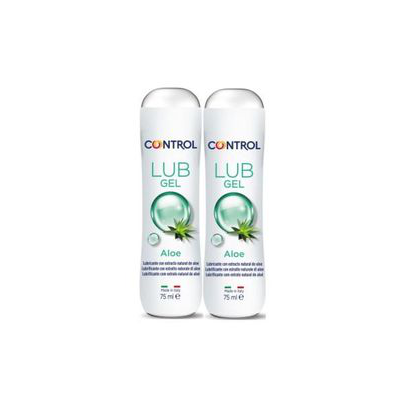 CONTROL LUBRICANTE GEL ALOE PACK AHORRO 2*75ML