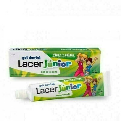 LACER JUNIOR GEL DENTAL  75 ML MENTA