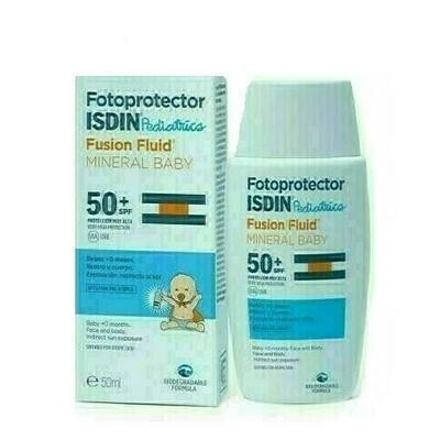 FOTOPROTECTOR ISDIN SPF-50  FUSION FLUID MINERAL PEDIATRICS BABY 50 ML