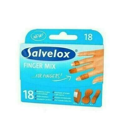 SALVELOX FINGER MIX APOSITO ADHESIVO SURTIDO 18 U