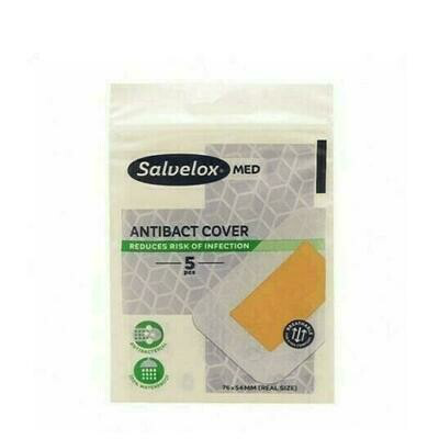 SALVELOX MED ANTIBACT COVER APOSITO ADHESIVO 5 APOSITOS 76 MM X 54 MM