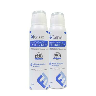 FARLINE DESODORANTE DUPLO EXTRADRY SPRAY