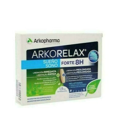 ARKORELAX SUEÑO FORTE 8H  30 COMPRIMIDOS BICAPA