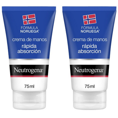 NEUTROGENA CREMA DE MANOS RAPIDA ABSORCION  75 ML 2 UNIDADES