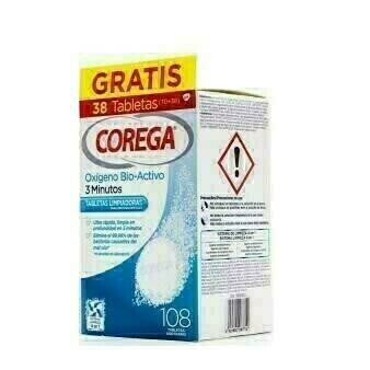 COREGA OXIGENO BIO-ACTIVO LIMPIEZA PROTESIS D