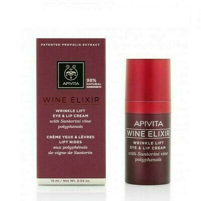 APIVITA WINE ELIXIR CREMA  OJOSLABIOS,15ML