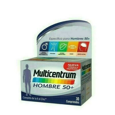 MULTICENTRUM HOMBRE 50  30 COMPRIMIDOS