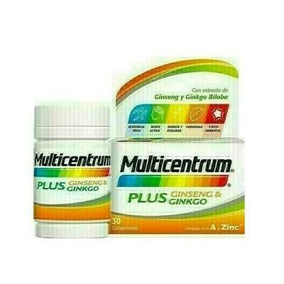 MULTICENTRUM PLUS GINSENG GINKGO 30 COMP