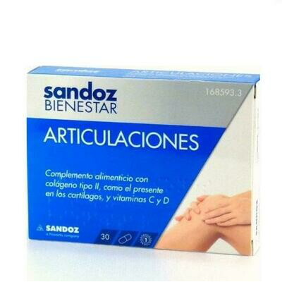 SANDOZ BIENESTAR ARTICULACIONES 30 CAPS