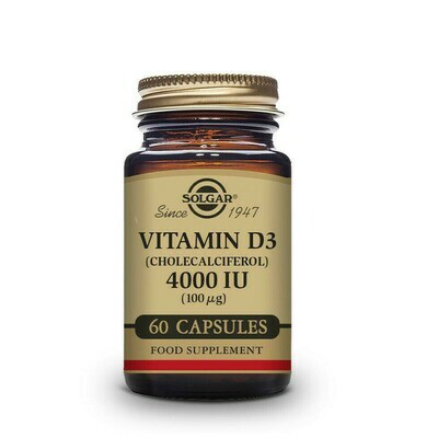 SOLGAR VITAMINA D3 4000UI 60 CAP