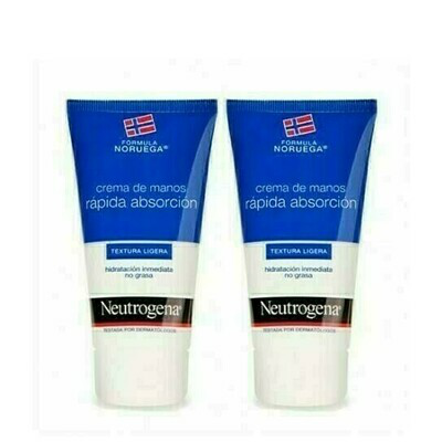 NEUTROGENA CREMA MANOS RAP AB 75ML DUPLO