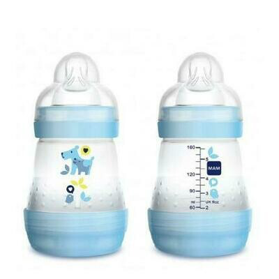 MAM BIB ANTI COLIC 160ML AZUL A117