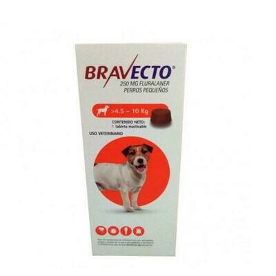 BRAVECTO 250 MG PERRO 4,5 - 10 K 1 COMP