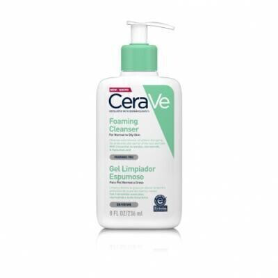 CERAVE GEL LIMPIADOR ESPUMOSO  1 ENVASE 236 ML